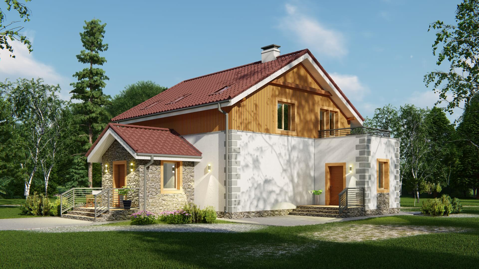 Дом из газобетона (Рассколово)
