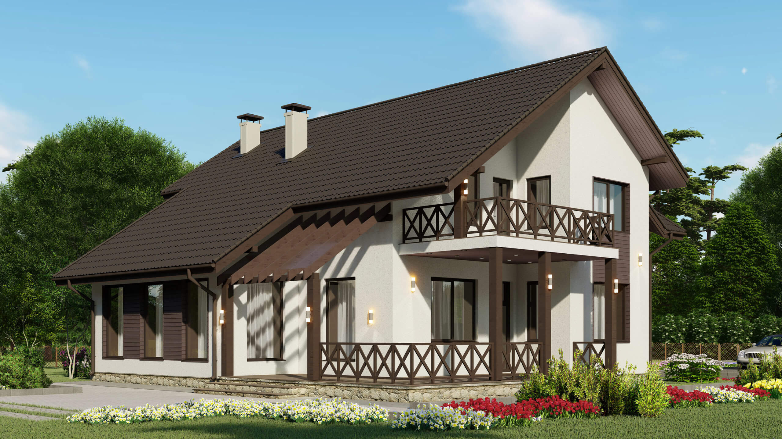 Дом из газобетона (Рехколово)
